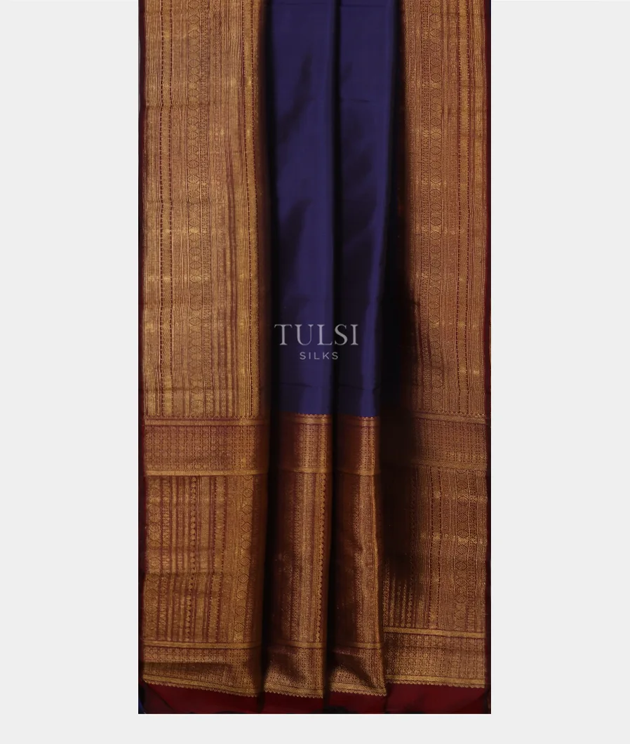 Blue Kanjivaram Silk Saree T5056322