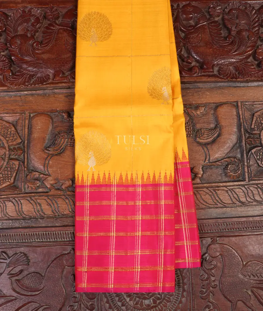Yellow Kanjivaram Silk Saree T521612-image