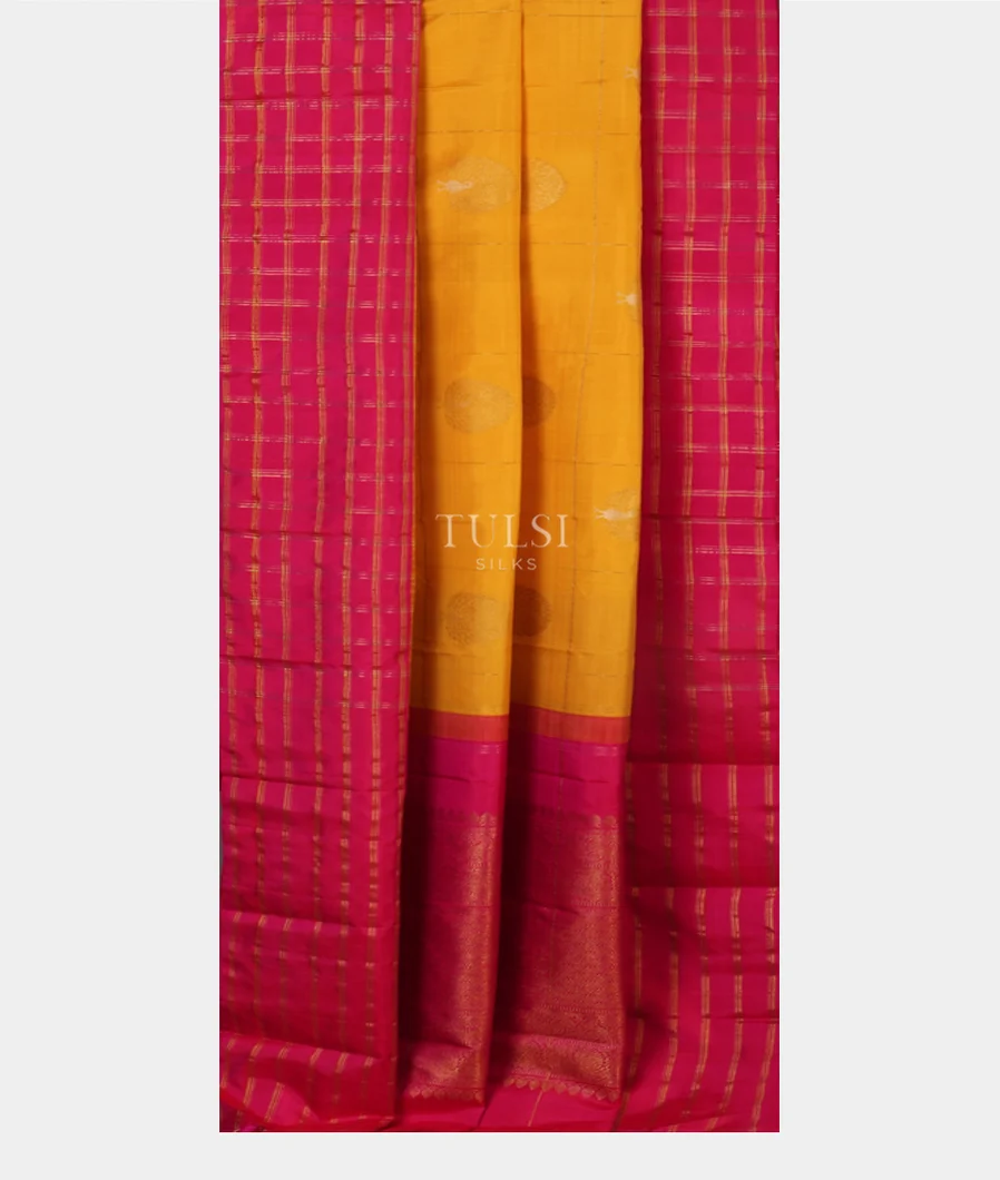 Yellow Kanjivaram Silk Saree T5216122
