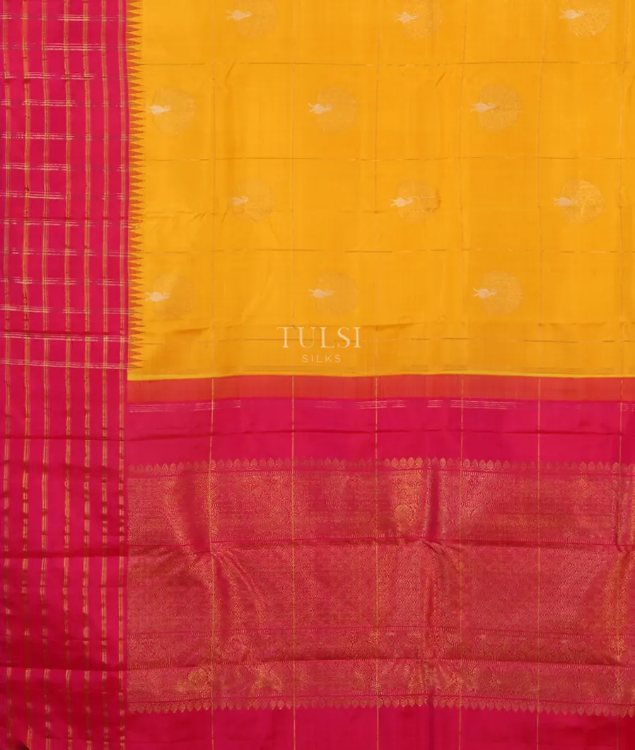 Yellow Kanjivaram Silk Saree T5216124
