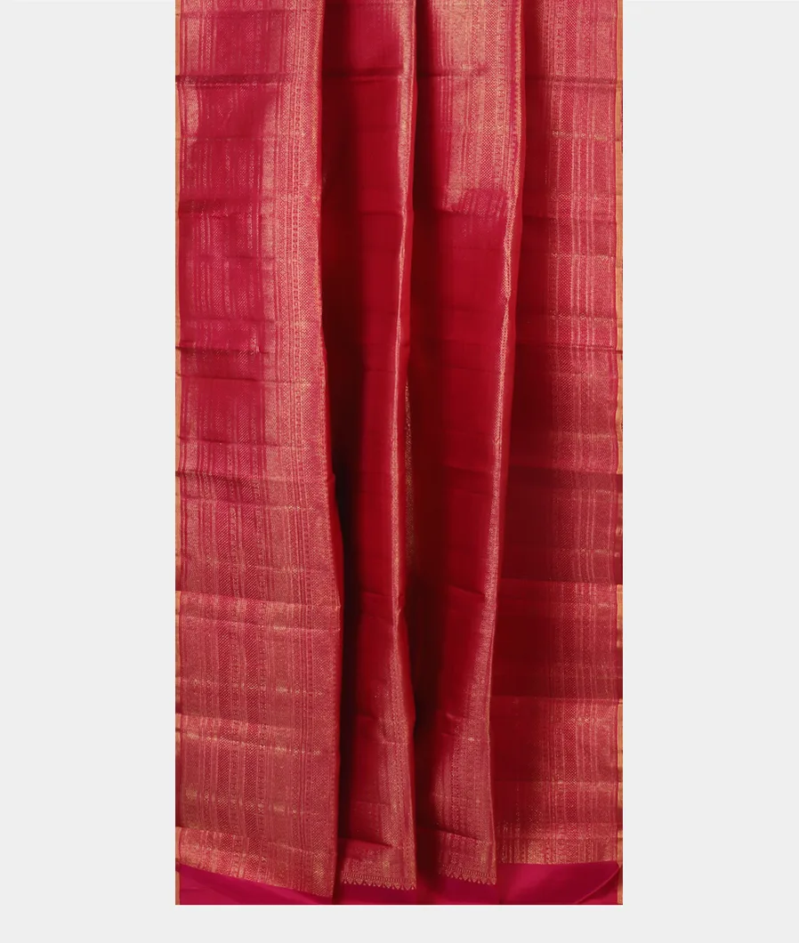Pinkish Red Kanjivaram Silk Saree T5318532