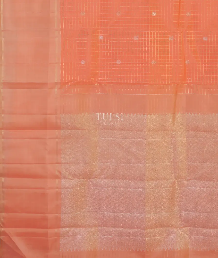 Peach Kanjivaram Silk Saree T5142094