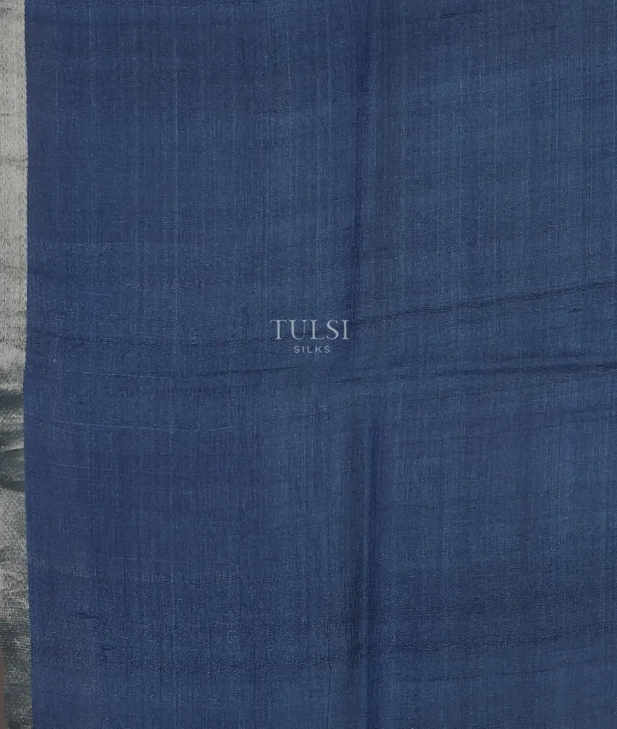 Blue Tussar Printed Saree T5051713