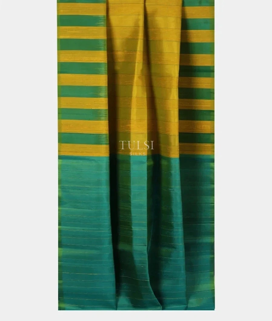 Yellowish Green Soft Silk Saree T5267362