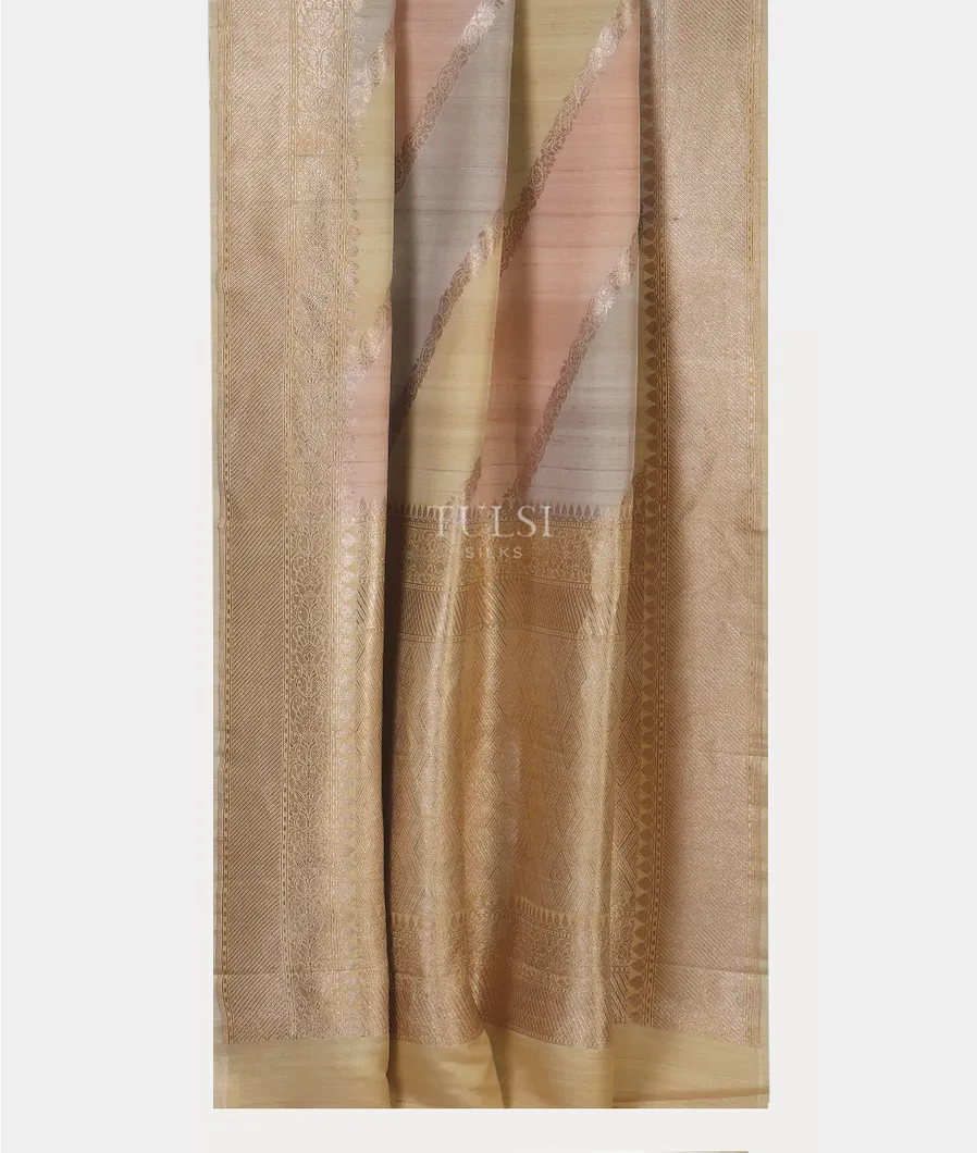 Multicolour Tussar Georgette Saree T4958762