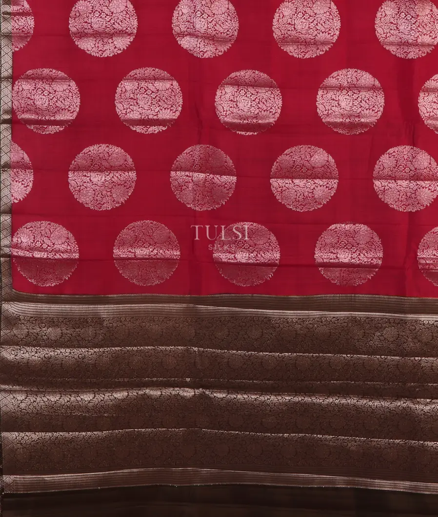 Reddish Pink Chaniya Silk Saree T5216764