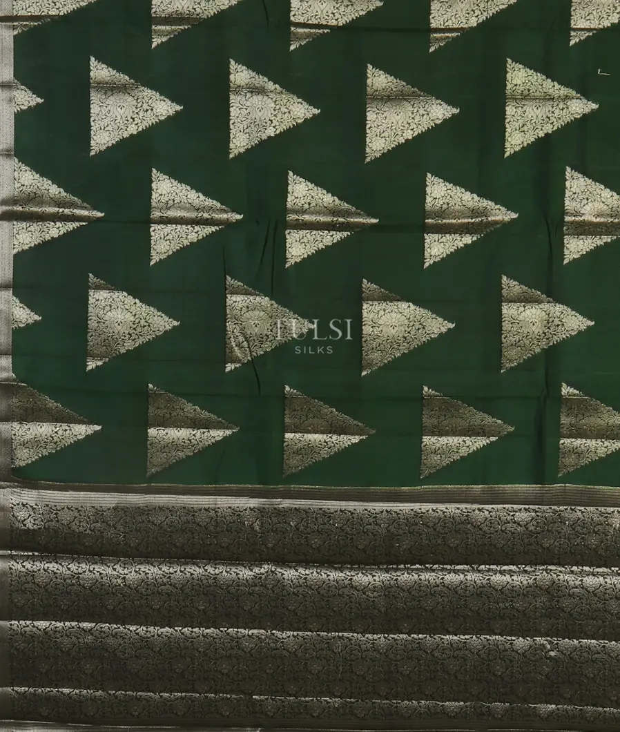 Green Chaniya Silk Saree T5216644