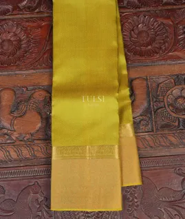 Yellowish Green Soft Silk Saree T5096331