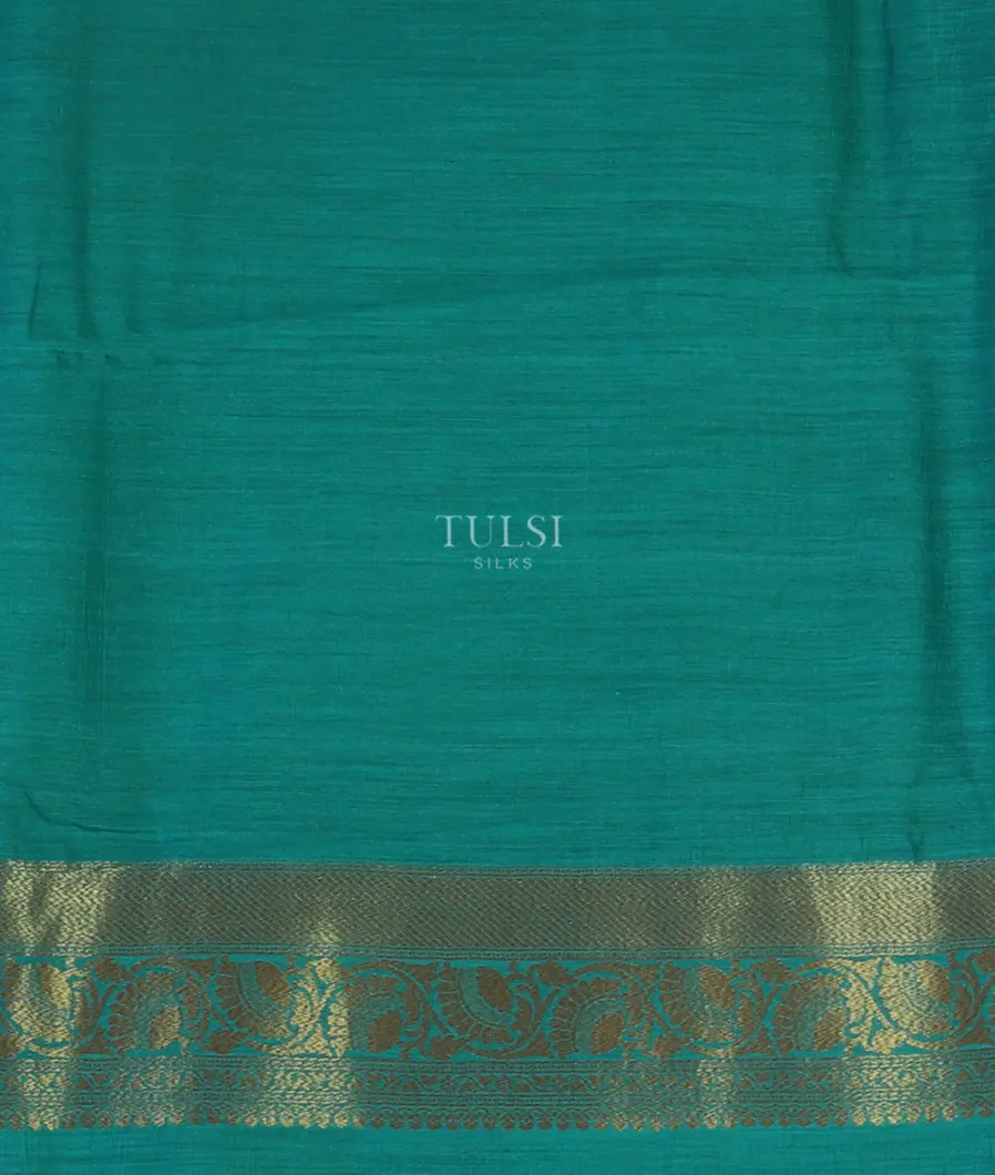Green Banaras Tussar Saree T4929573