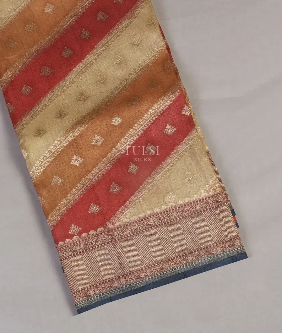 Multicolour Tussar Georgette Saree T464358-image