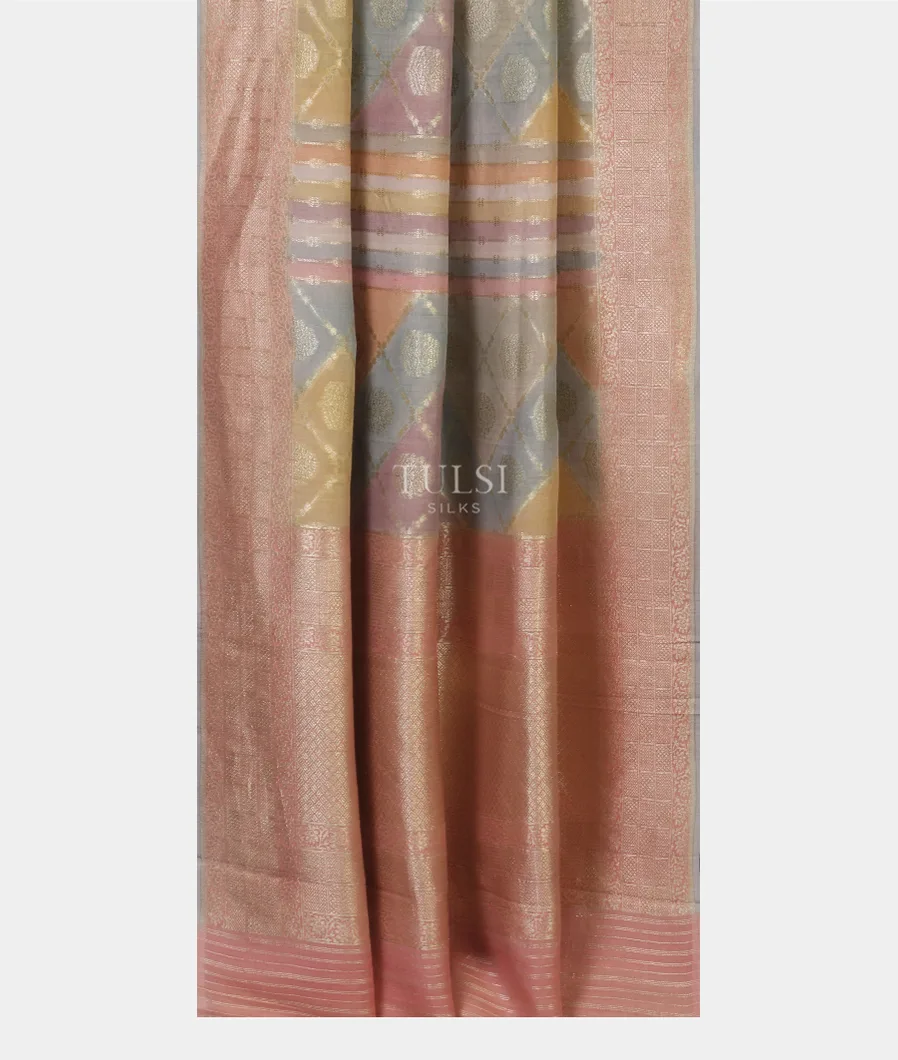 Multicolour Tussar Georgette Saree T4955392