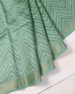 Green Soft Tussar Printed Saree T5308572