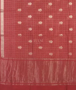 Red Soft Tussar Printed Saree T5227574