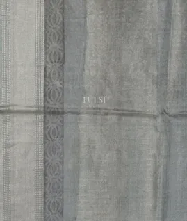 Bluish Grey Tissue Kota Saree T5203213