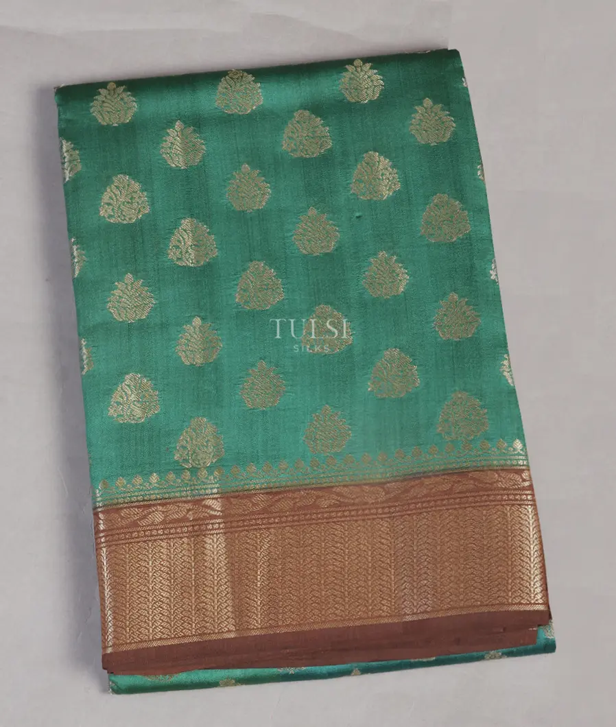 Green Chaniya Silk Saree T510675-image