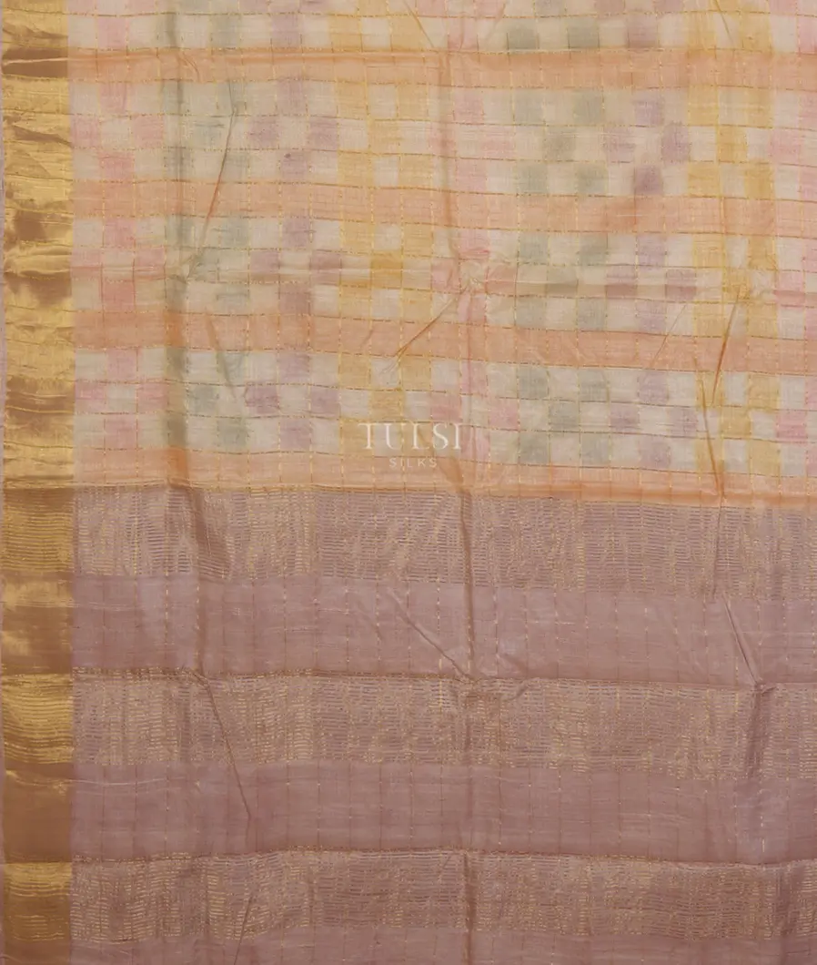 Multicolour Tussar Printed Saree T5213764