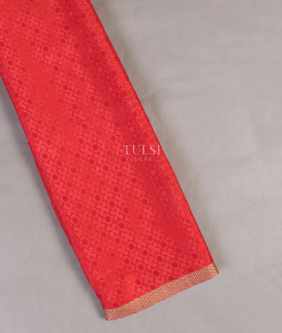 Red Mysore Crepe Silk Saree T520353-image