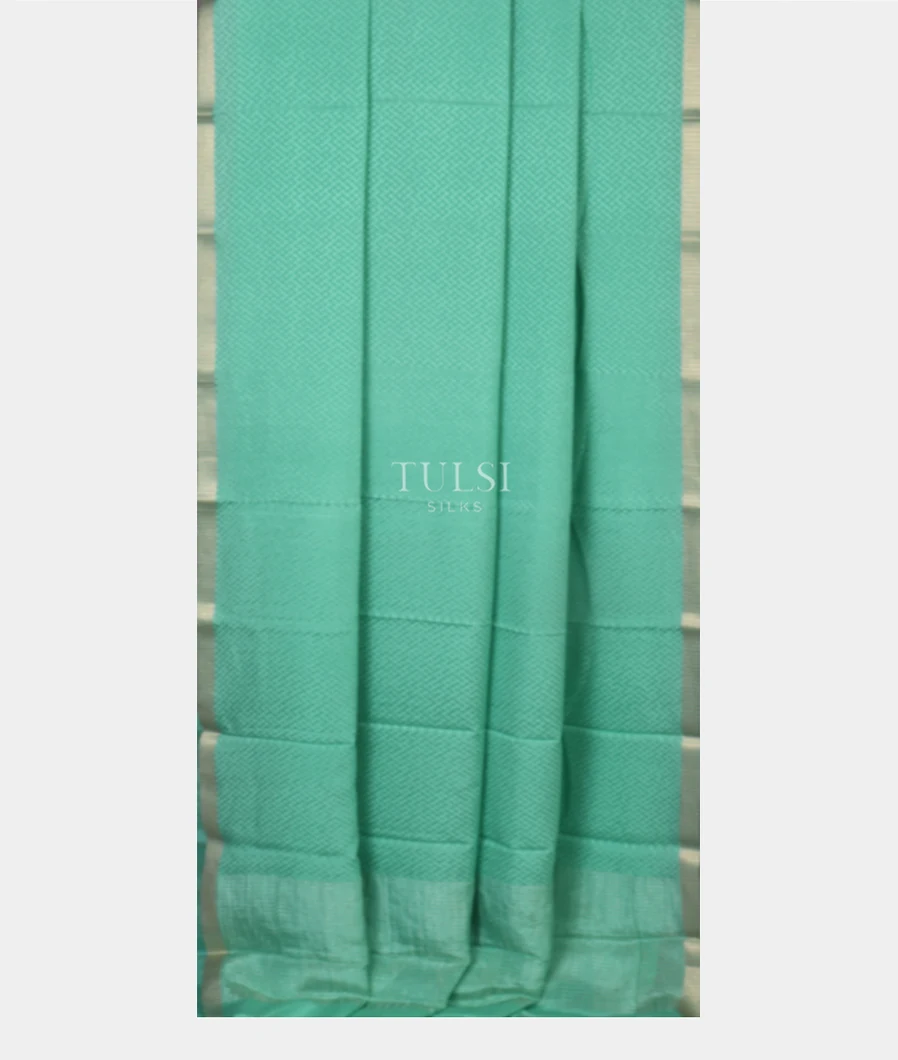 Blue Mysore Crepe Silk Saree T4836352