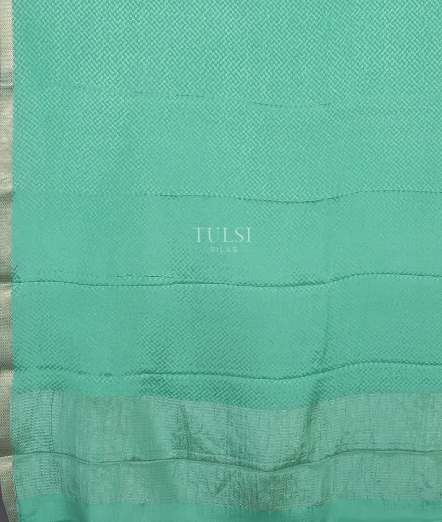 Blue Mysore Crepe Silk Saree T4836354
