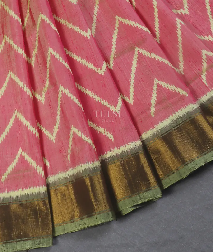 Pink Patola Silk Saree T5312054