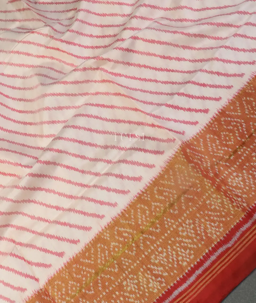 White Patola Silk Saree T5311765