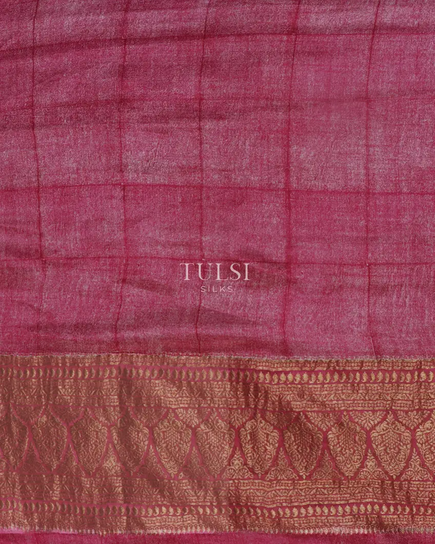 Pink Mysore Crepe Silk Saree T5260263