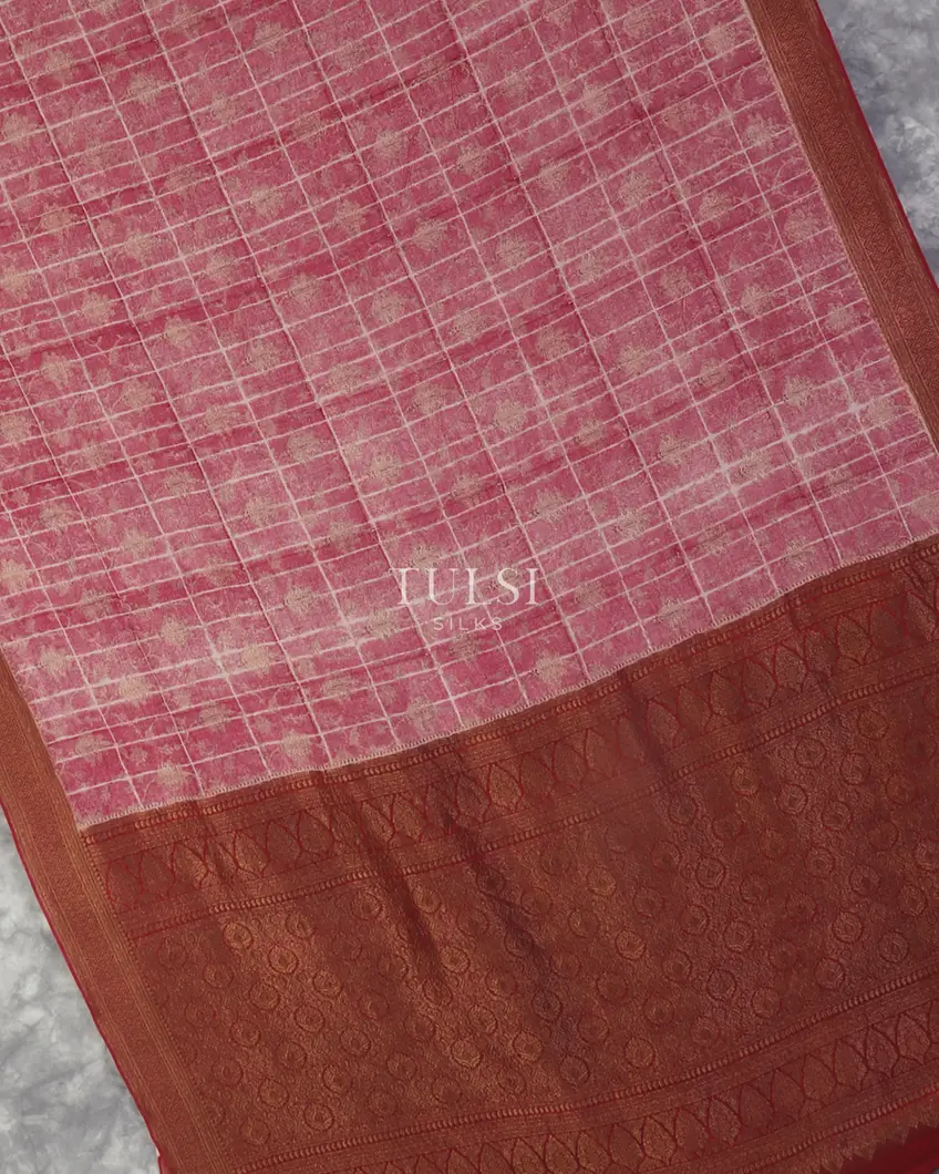 Pink Mysore Crepe Silk Saree T5260264