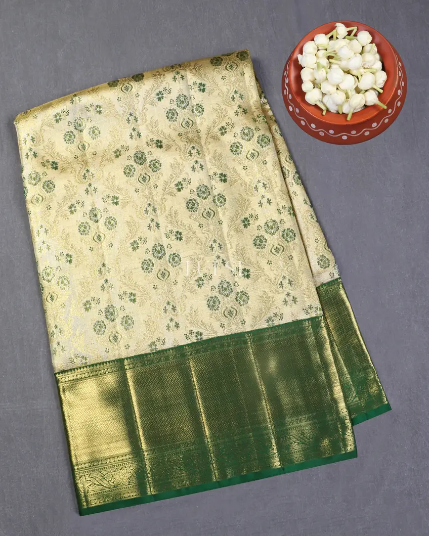 Gold and Silver Tissue Kanjivaram Silk Saree T515595-image