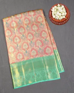 Pink Tissue Kanjivaram Silk Saree T4814831