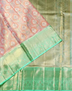 Pink Tissue Kanjivaram Silk Saree T4814834