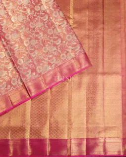 Pink Tissue Kanjivaram Silk Saree T5324244