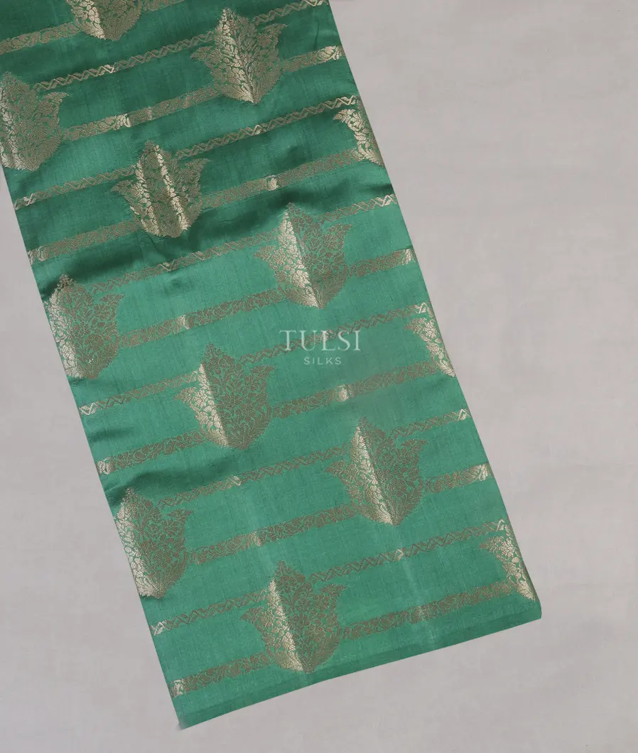Green Chaniya Silk Saree T521998-image