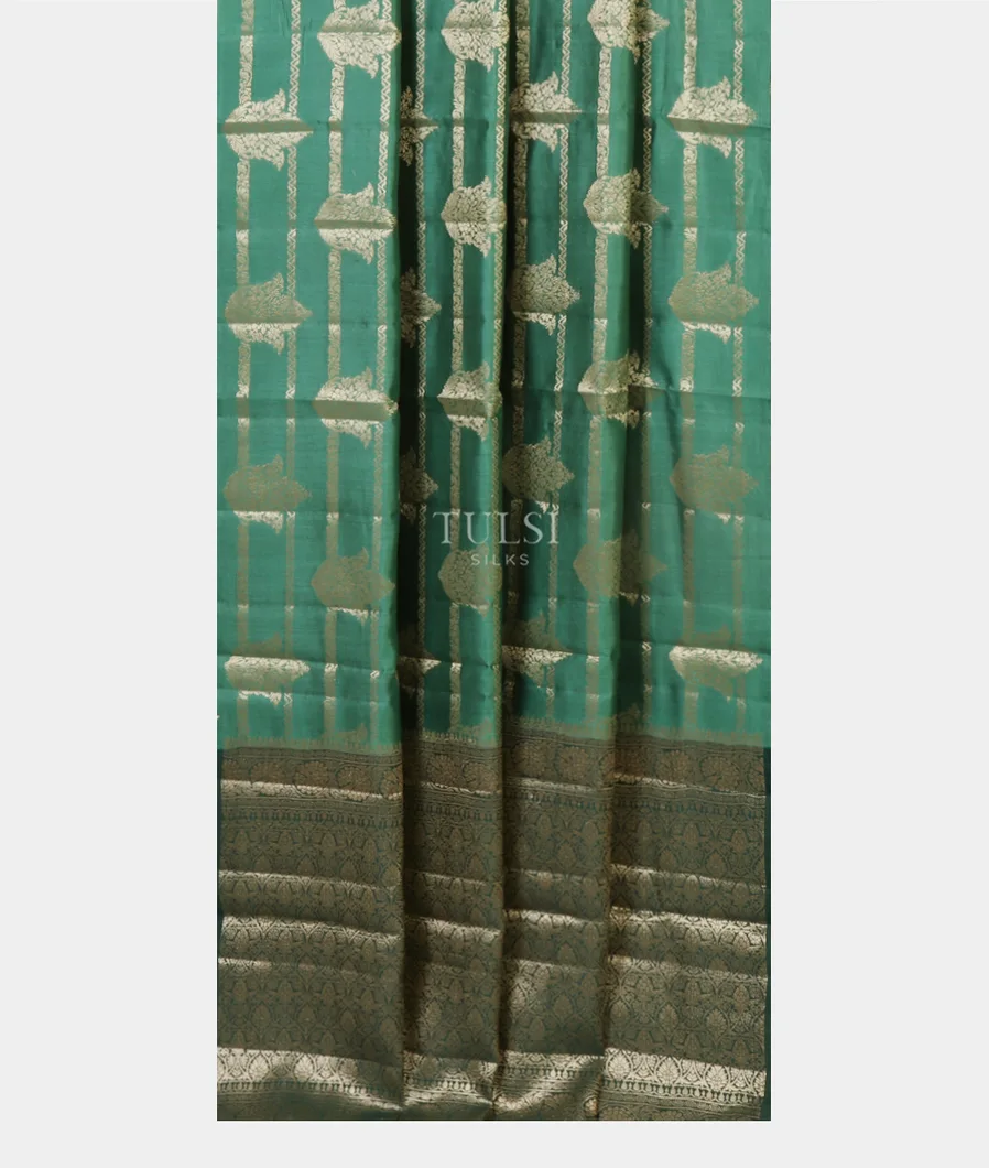 Green Chaniya Silk Saree T5219982