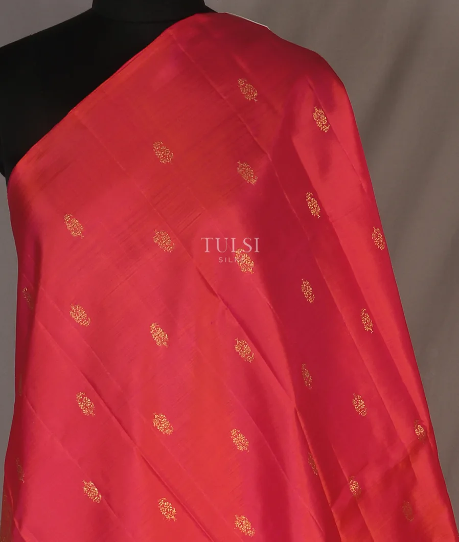 Pinkish Orange Kanjivaram Silk Dupatta T504130-image