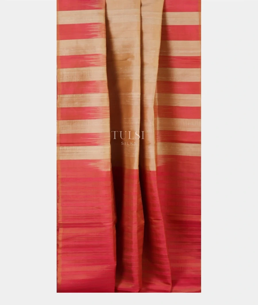 Beige Soft Silk Saree T5363662