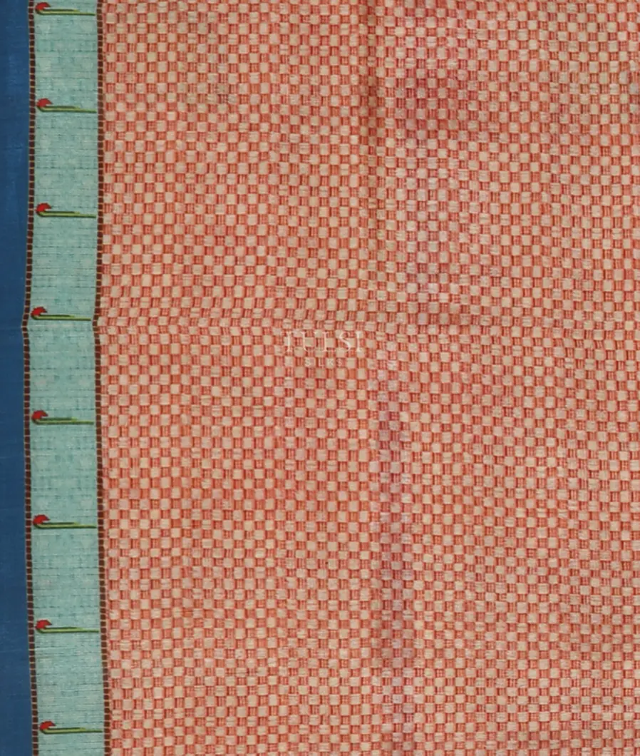 Salmon Pink Art Silk Saree T4682763