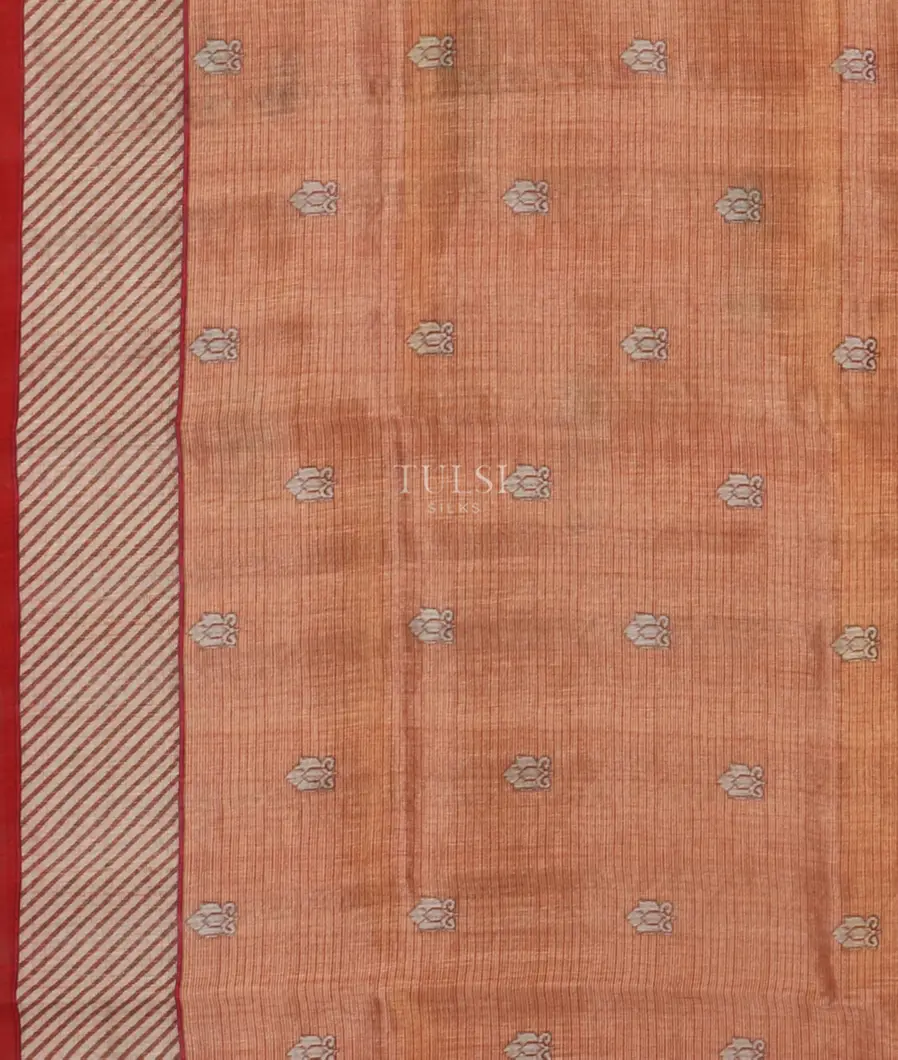 Rust Art Silk Saree T4526383