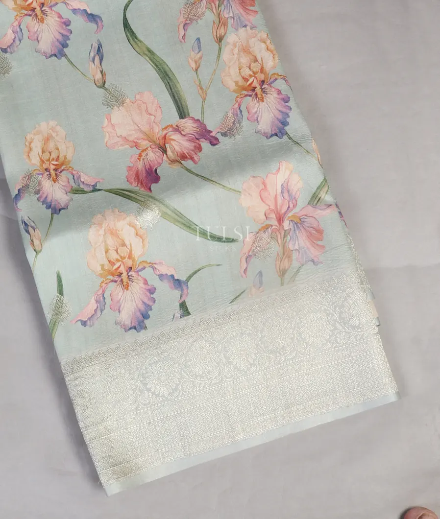 Blue Banaras Kathan Silk Saree T530223-image