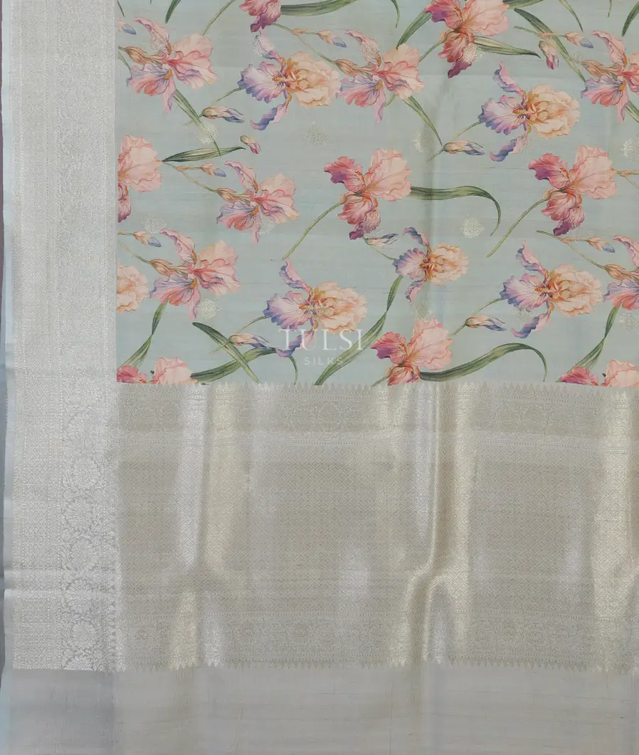 Blue Banaras Kathan Silk Saree T5302234