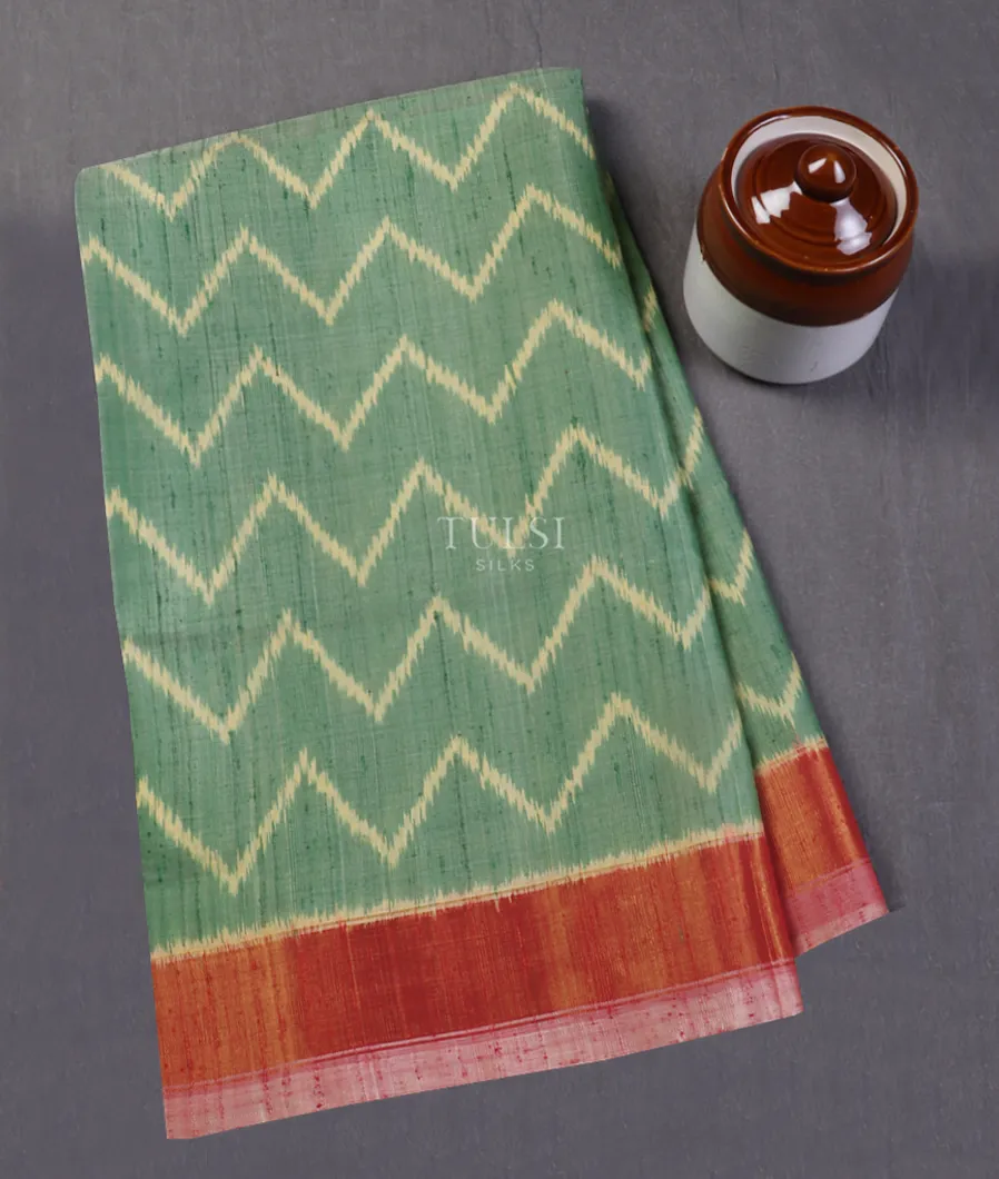 Green Patola Silk Saree T531202-image
