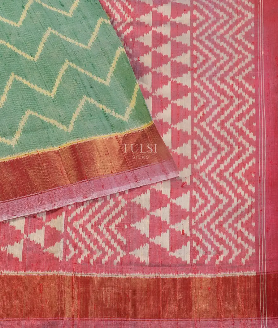 Green Patola Silk Saree T5312022