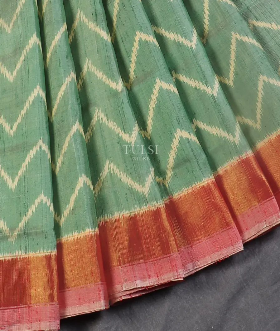 Green Patola Silk Saree T5312024