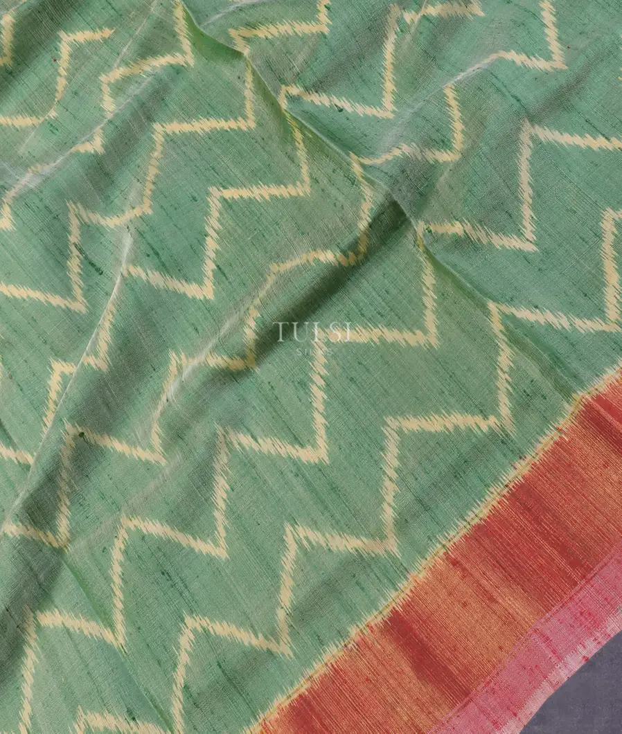 Green Patola Silk Saree T5312025