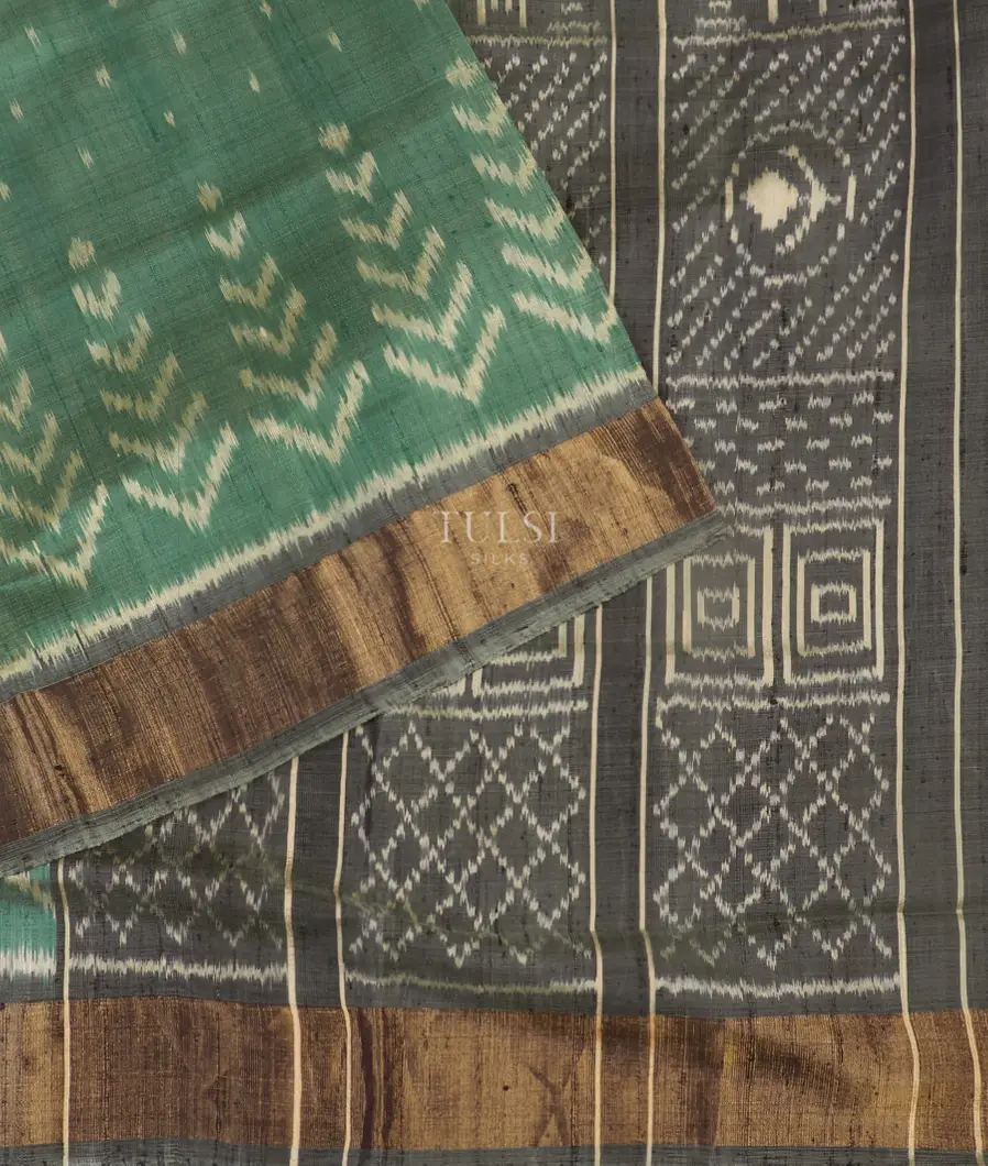 Green Patola Silk Saree T5282522