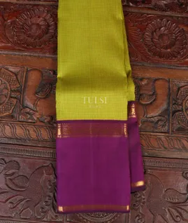 Green and Yellow Kanjivaram Silk Saree T5328221