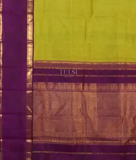 Green and Yellow Kanjivaram Silk Saree T5328224