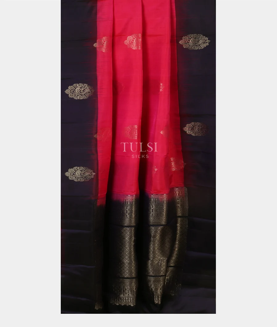 Magenta Soft Silk Saree T5359942