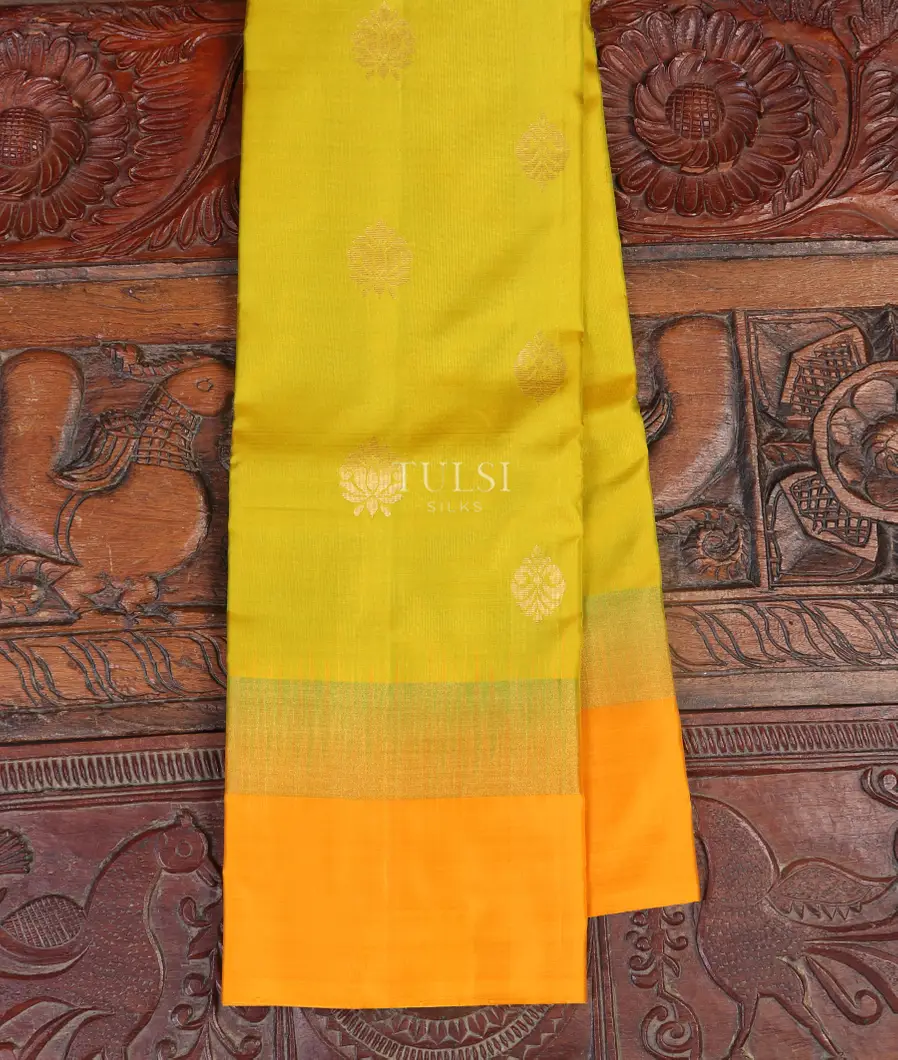 Yellowish Green Soft Silk Saree T506084-image