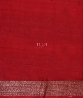 Bottle Green Banaras Tussar Saree T5378433