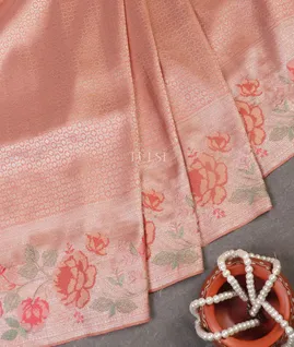 Pink Kanjivaram Embroidery Silk Saree T5369454